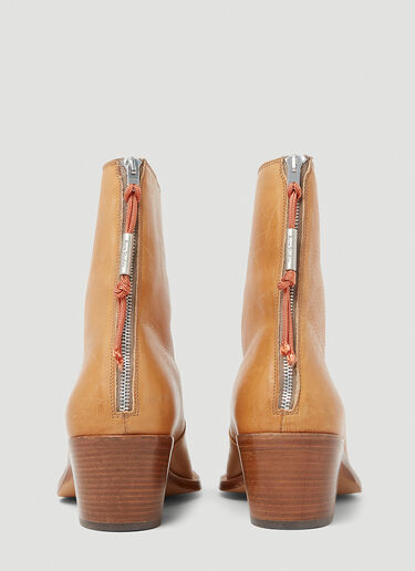 Acne Studios Stacked Heel Boots Brown acn0152027