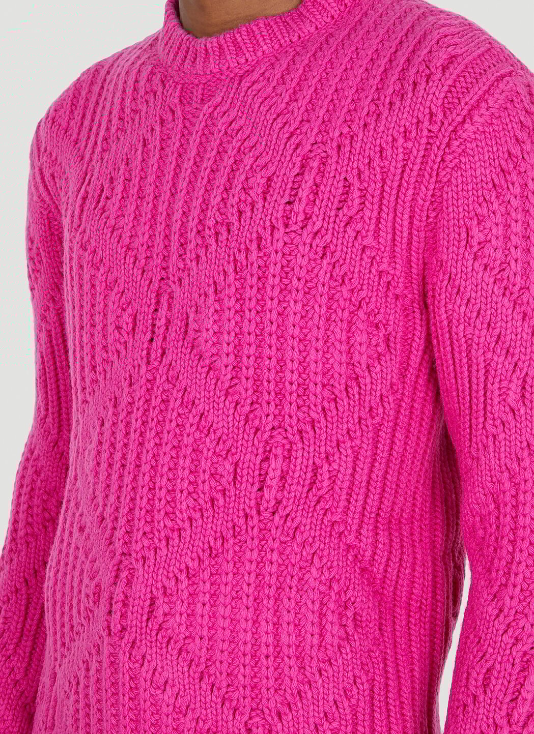 Valentino Geometric Motif Sweater in Pink LN CC