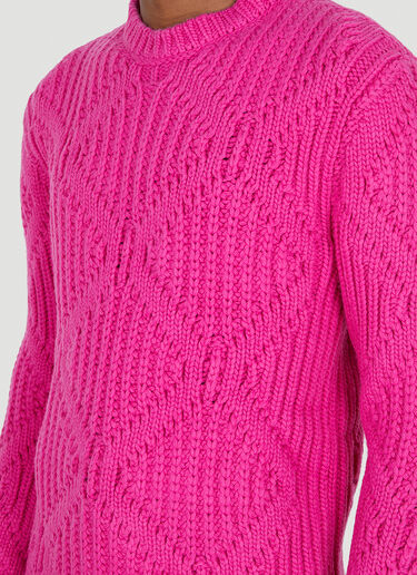 Valentino Geometric Motif Sweater Pink val0150006