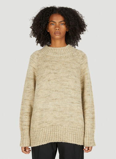 Maison Margiela Knitted Sweater Beige mla0249025