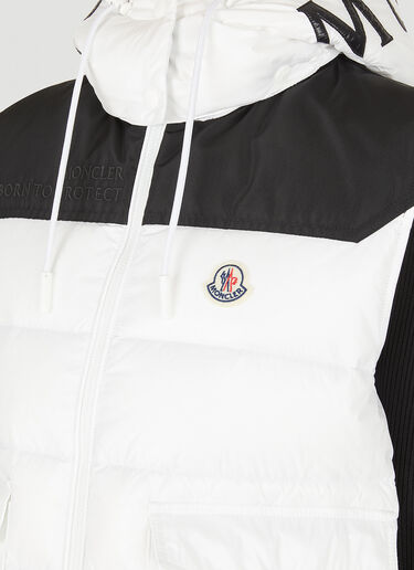 Moncler Ciboure Quilted Down Sleeveless Jacket White mon0247043