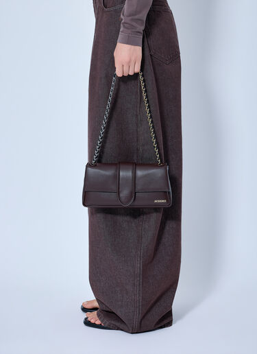 LN-CC® - Jacquemus: Le Bambino Chaîne Shoulder Bag - Brown Jacquemus Le Bambino Chaîne Shoulder Bag Brown jac0266052