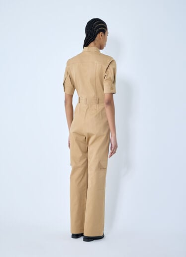 Max Mara Cotton Tailored Jumpsuit Beige max0260006