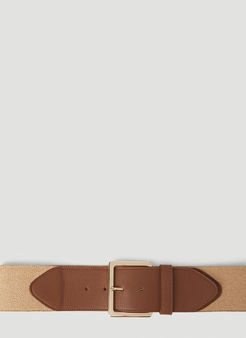 Alexander McQueen Woven Belt Black amq0251017