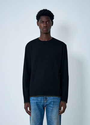 MHL by Margaret Howell Tipped Thermal Sweater Black mhl0162002