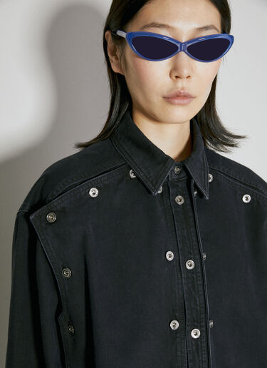 Y/Project Evergreen Snap Off Denim Shirt Black ypr0354003