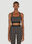Marine Serre All Over Moon Cropped Top Pink mrs0246005