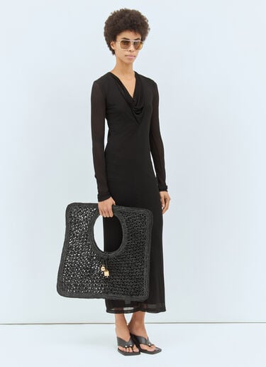 Le Carré Spiaggia Handbag Jacquemus Le Carré Spiaggia Handbag Black jac0258041