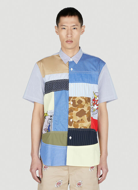 Junya Watanabe ロイ・リヒテンシュタイン シャツ ブラック jwn0154005