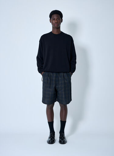Comme des Garçons Homme Logo Print Cotton Sweater Black cdh0160006