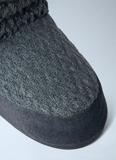 Moon Boot x GUEST IN RESIDENCE Icon Low Nolace Knit Boots Grey mbg0364001