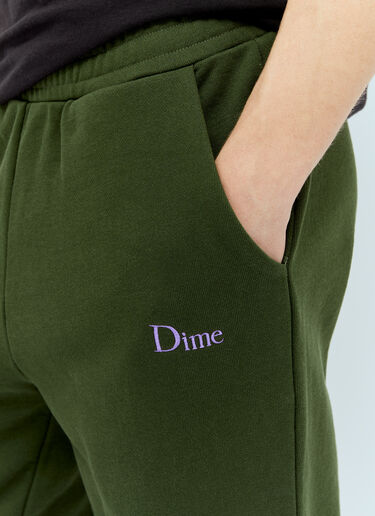 Dime Classic Small Logo Track Pants Green dmt0154019