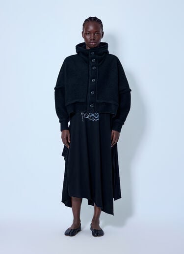 LIMI Feu Pile Out Seam Design Jacket Black lmf0263008