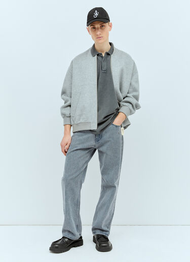 JW Anderson 앵커 자수 폴로 셔츠 그레이 jwa0156005