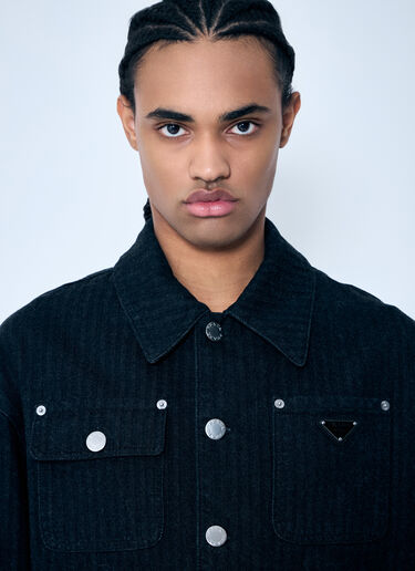 Prada Denim Overshirt Black pra0160009