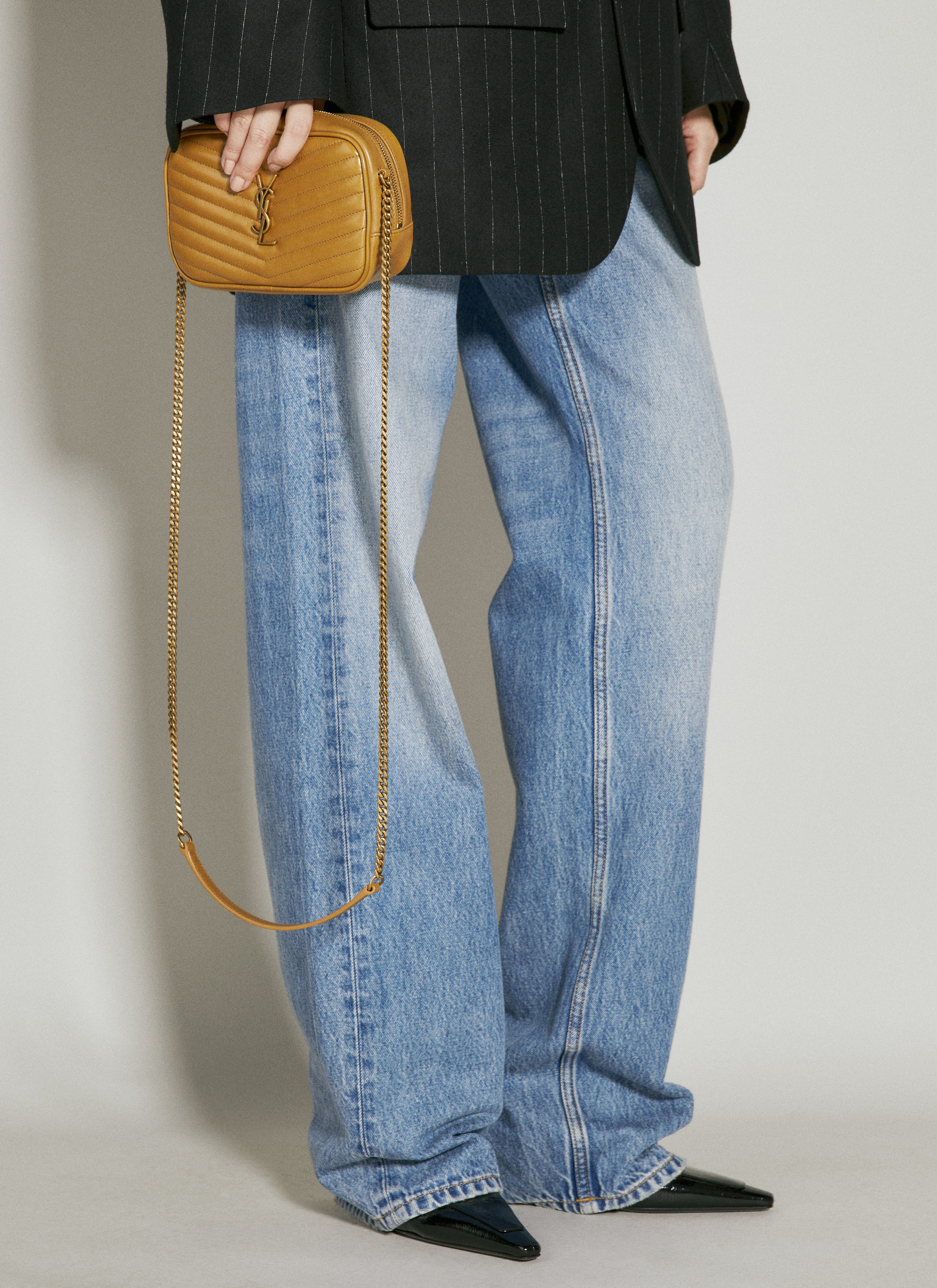 Mini lou quilted leather crossbody bag 2024 saint laurent