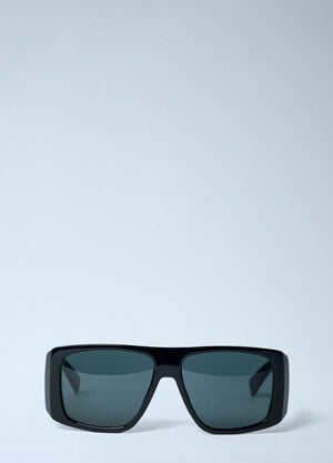 Saint Laurent Logo Motif Sunglasses Black sla0262060