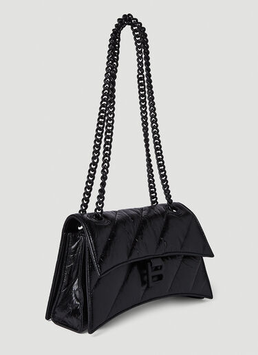 Balenciaga Crush Chain Small Shoulder Bag Black bal0250055