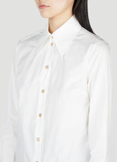 Gucci Point Collar Shirt White guc0253075