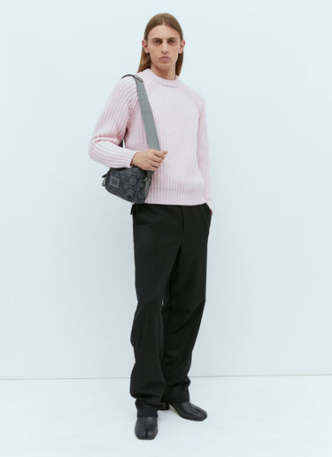 Gucci Medium GG Ripstop Crossbody Bag Grey guc0155129