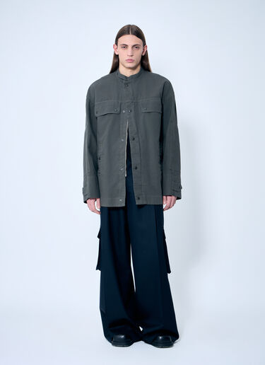 Dries Van Noten Viskin Jacket Grey dvn0158004