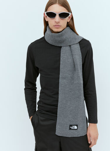 The North Face Logo Patch Scarf Grey tnf0154020