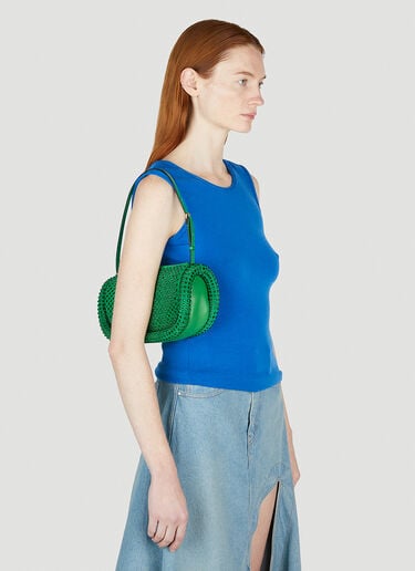 JW Anderson Embellished Bumper Shoulder Bag Green jwa0252010