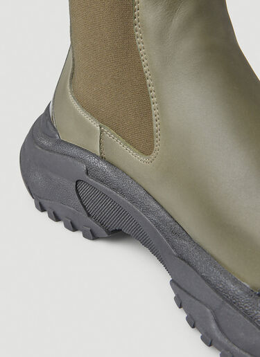 GmbH Faux-Leather Chelsea Boots Khaki gmb0148001
