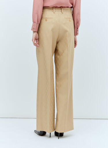 Gucci Interlocking G Wool Pants Beige guc0255038