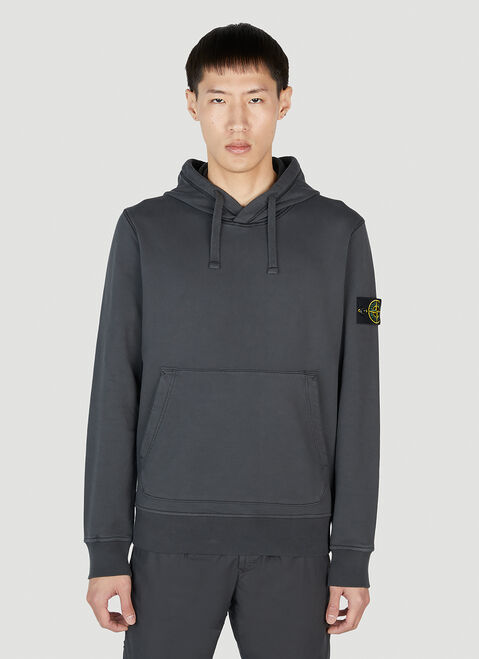 Saint Laurent Compass Patch Hooded Sweatshirt White sla0151029