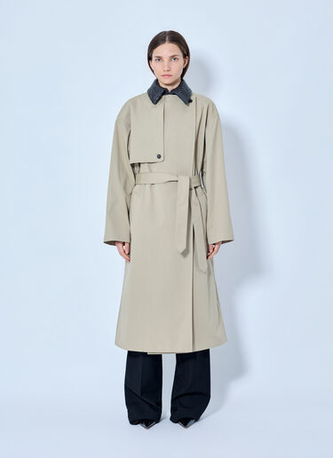 LN-CC® - Bottega Veneta: Light Cotton Trench Coat - Beige Bottega Veneta Light Cotton Trench Coat Beige bov0265064