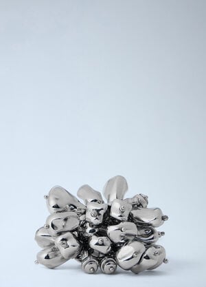 Dries Van Noten Sculptural Metal Ring Silver dvn0263016