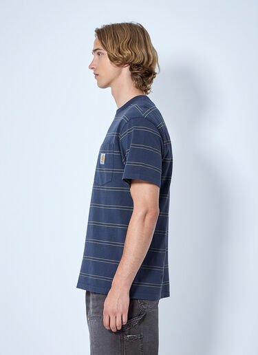 LN-CC® - Carhartt WIP: Bert Pocket T-Shirt - Blue Carhartt WIP Bert Pocket T-Shirt Blue wip0365009