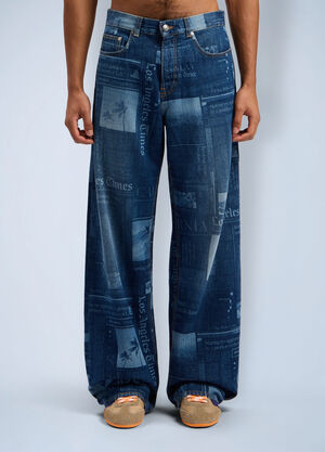 Palm Angels PaxLaTimes Denim Pants Blue pma0162037