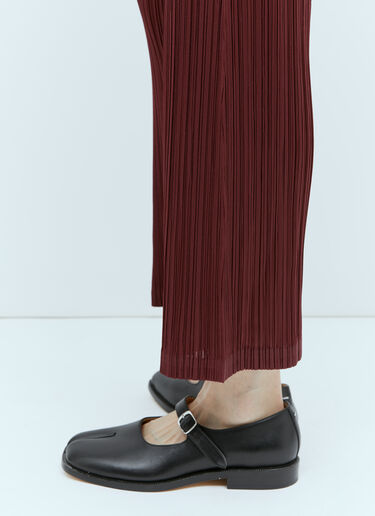 Pleats Please Issey Miyake Monthly Colors: October Pleated Pants Burgundy plp0255002