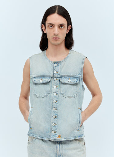 Courrèges Multiflex Denim Vest Blue cou0156003