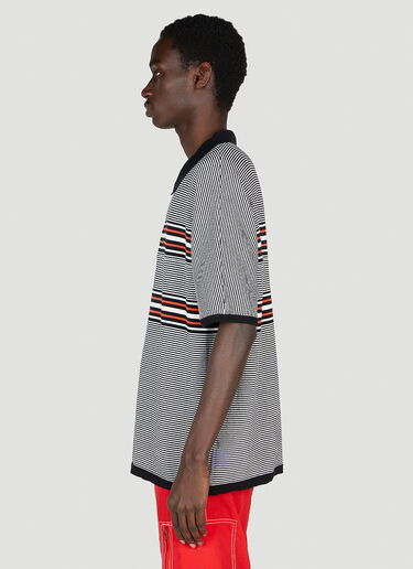 NOMA t.d. Striped Polo Shirt Black nma0152011