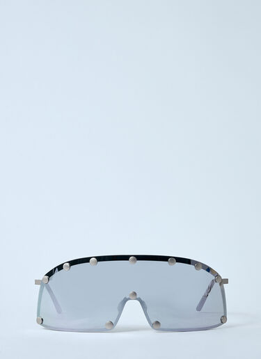 Rick Owens Performa Shielding Sunglasses Silver ric0359001