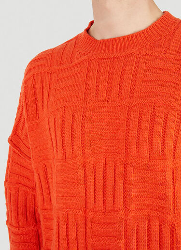 Ambush Raised Knit Sweater Orange amb0149013