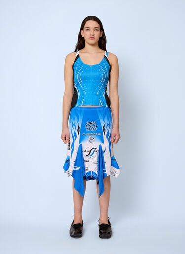 Gina Corrieri Racer Skirt Blue gcr0264003