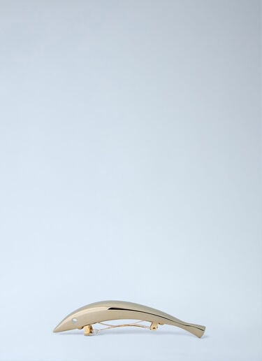 Bottega Veneta Sardine Hair Clip Gold bov0263038