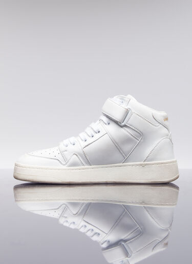 Saint Laurent Jefferson High Top Sneakers White sla0253066