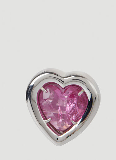 Ambush Heart Stone Earrings Pink amb0248045