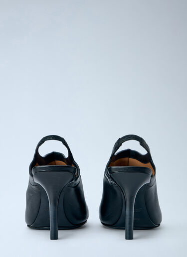 LN-CC® - Capasa Milano: Leather Slingback Mules - Black Capasa Milano Leather Slingback Mules Black cps0266008