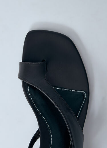 TOTEME Leather Heeled Sandals Black tot0260015