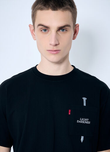Levi's x Undercover 로고 프린트 티셔츠  블랙 leu0160009