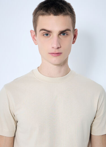 Burberry Logo Patch T-Shirt Beige bur0159006