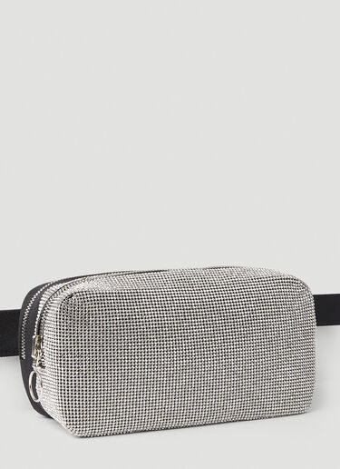 KARA Cargo Crystal Mesh Belt Bag Silver kar0250015