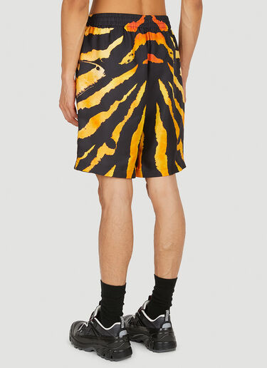 Burberry Tiger Print Shorts Yellow bur0149035