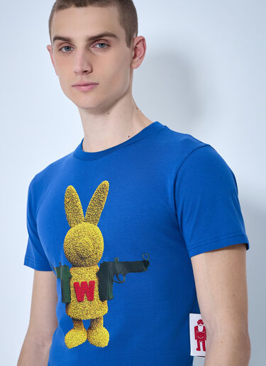 Walter Van Beirendonck Bunny Micro T-Shirt Blue wlt0160010